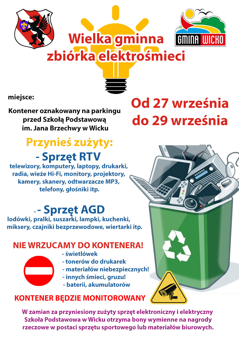 Plakat-ulotka zawierająca powyższe informacje.