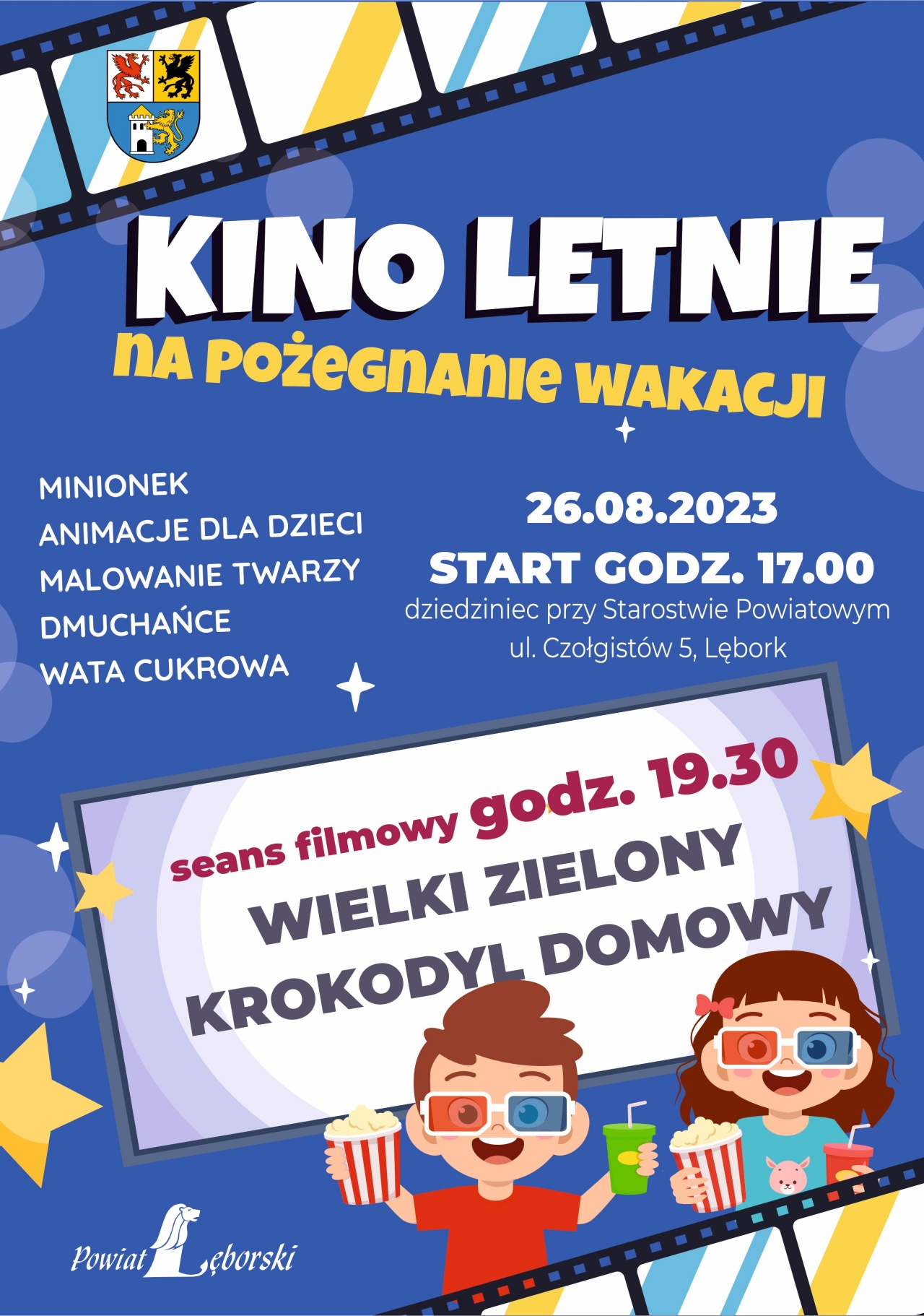 Plakat zawierający powyższe informacje.