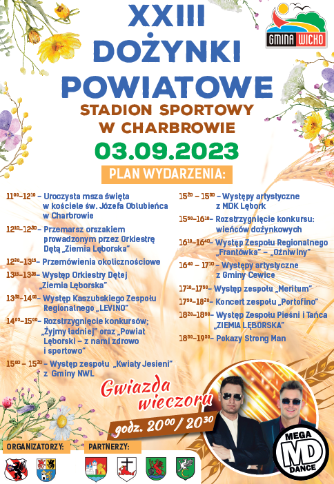 Plaka zawierający powyższy program.