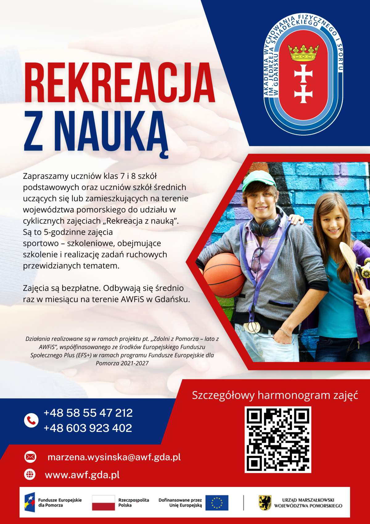 Plakat zawierający powyższe informacje.