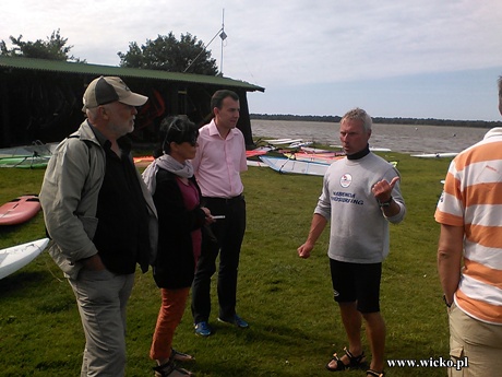 Fotografia z nad Jeziora Sarbsk w trakcie wizyty studyjnej.