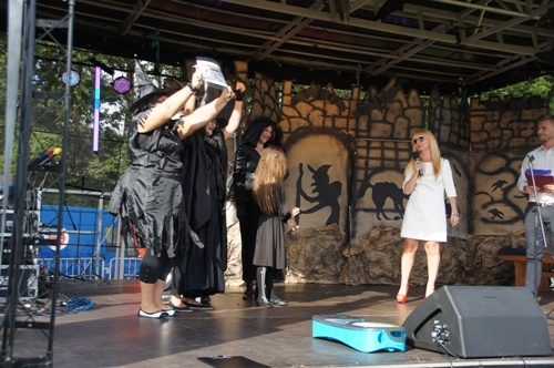 Fotografia z Dni Gminy Wicko 2015 -dzień drugi, ogłoszenie zwycięzców w konkursie na najładniejszą posesję