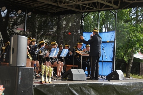 Fotografia z Dni Gminy Wicko 2015 -dzień pierwszy, koncert Orkiestry Dętej z Gniewina