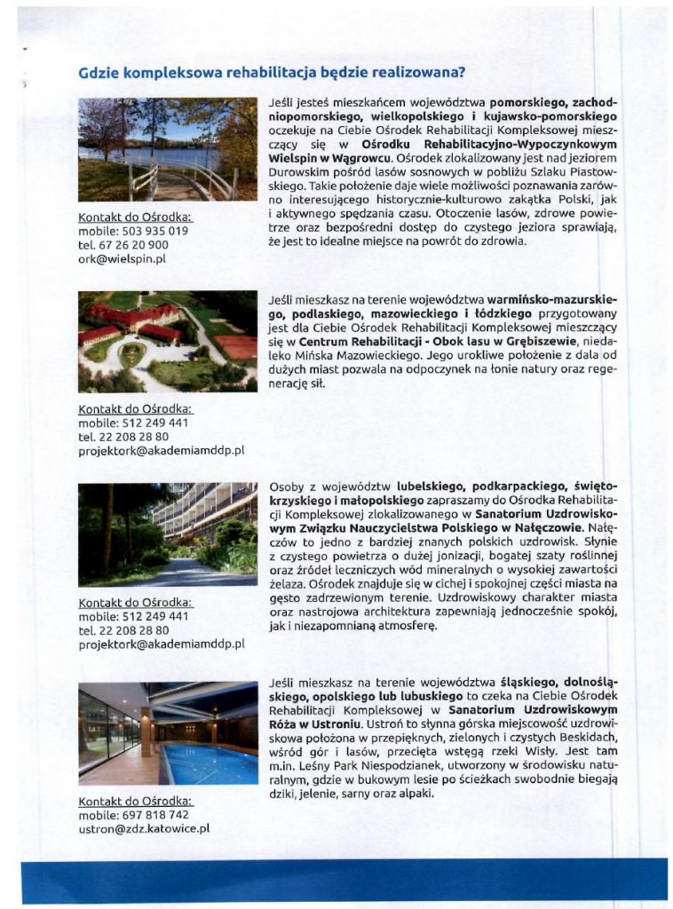 Grafika: “Powrót do zdrowia – powrót do pracy”.