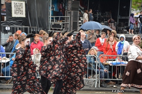 Delegacja z Gminy Wicko na paradzie czarownic w trakcie Heksenstoet w Beselare