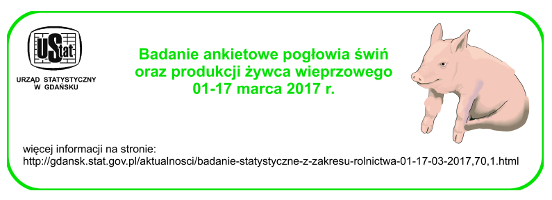 Ulotka - Badanie ankietowe pogłowia świń oraz produkcji żywca wieprzowego – zawiera informacje zamieszczone powyżej.