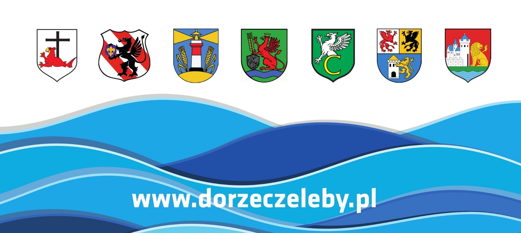 Herby gmin Lokalnej Grupy Działania Dorzecze Łeby