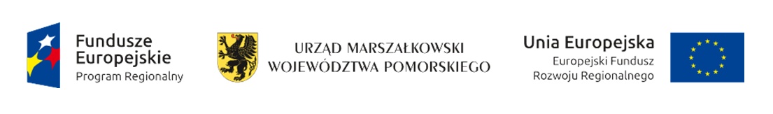 Logotypy projektu - termomodernizacja budynków użyteczności publicznej w Gminie Miejskiej Łeba oraz Gminie Wicko