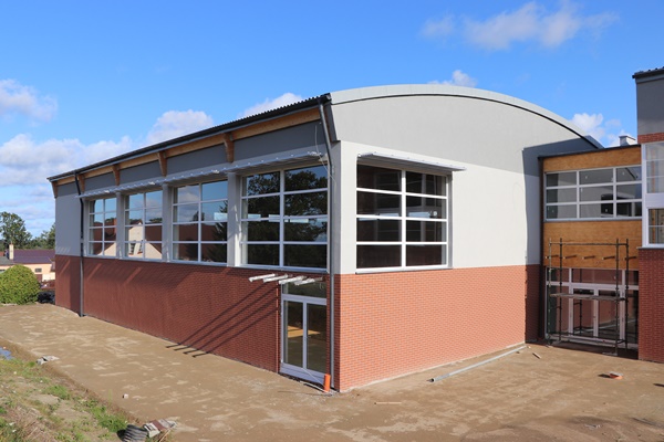 Grafika: Ostatnie prace budowlane w SP Szczenurze