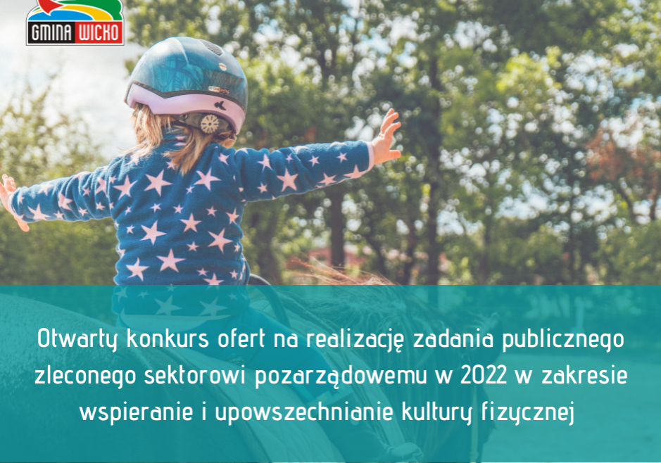 Grafika 1: Otwarty konkurs ofert na realizację zadania publicznego zleconego sektorowi pozarządowemu w 2022 w zakresie wspieranie i upowszechniania kultury fizycznej
