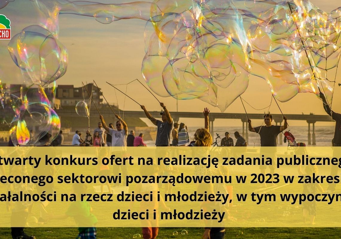 Grafika 1: Otwarty konkurs ofert na realizację zadania publicznego zleconego sektorowi pozarządowemu w 2023 w zakresie działalności na rzecz dzieci i młodzieży, w tym wypoczynku dzieci i młodzieży 