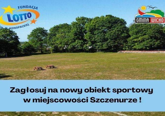 Grafika 1: Zagłosuj na nowy obiekt sportowy w miejscowości Sczenurze!