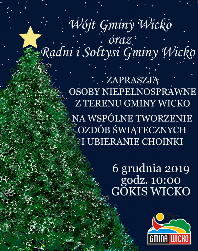 Grafika #0: Zaproszenie na wspólne tworzenie ozdób świątecznych i ubieranie choinki.