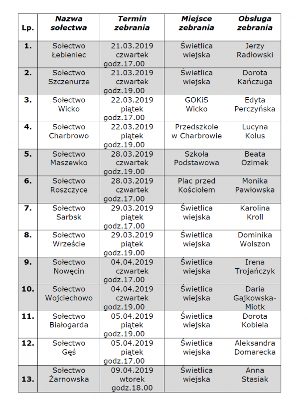 Grafika #0: Wybory na Sołtysa i do Rady Sołeckiej