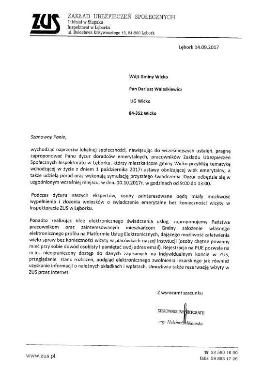 Grafika #0: Spotkanie z doradcami emerytalnymi- 10 październik