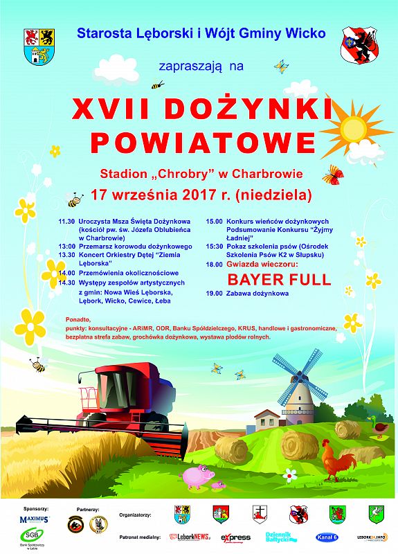 Grafika #0: XVII Dożynki Powiatowe w Charbrowie- 17.09.2017r.