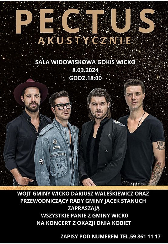 Grafika 1: Dzień Kobiet - koncert zespołu „ Pectus ”