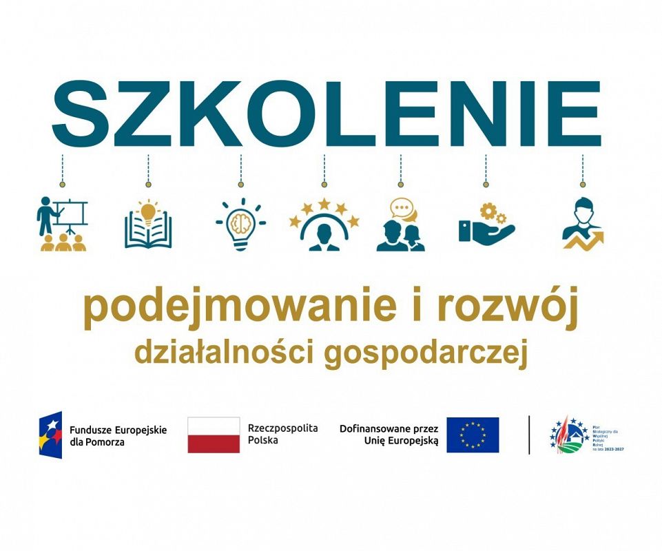 Grafika 1: Stowarzyszenie „Bursztynowy Pasaż” startuje z serią szkoleń dla obecnych oraz przyszłych mikro i małych przedsiębiorców