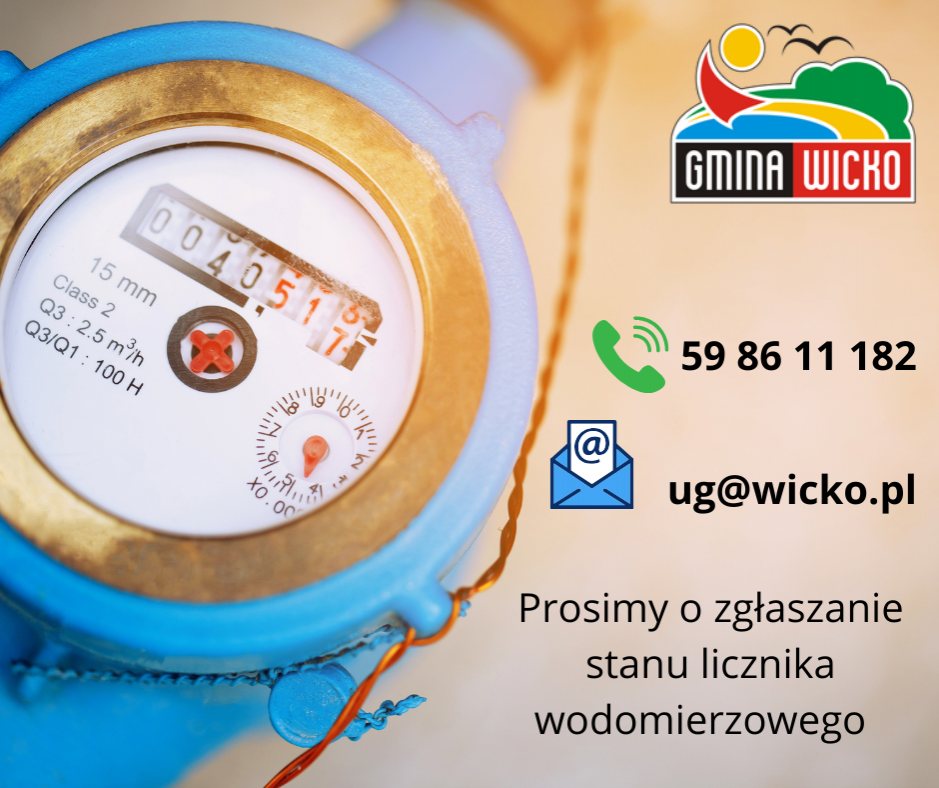 Grafika 1: Prosimy  o przekazywanie stanów wodomierzy do 15 lipca (wtorek).