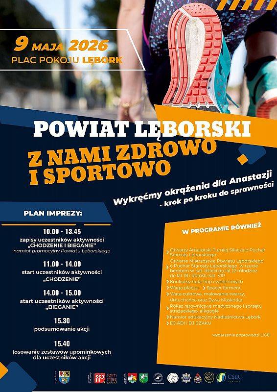 Grafika 1: Startuje kolejna edycja akcji „Powiat Lęborski – z nami zdrowo i sportowo”