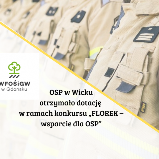 Grafika: OSP w Wicku otrzymało dotac...