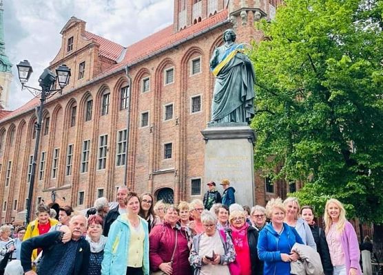 Grafika 3: Mieszkańcy Gminy Wicko zwiedzają Toruń