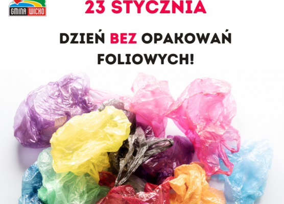Grafika 1: 23 stycznia obchodzimy Dzień bez opakowań foliowych