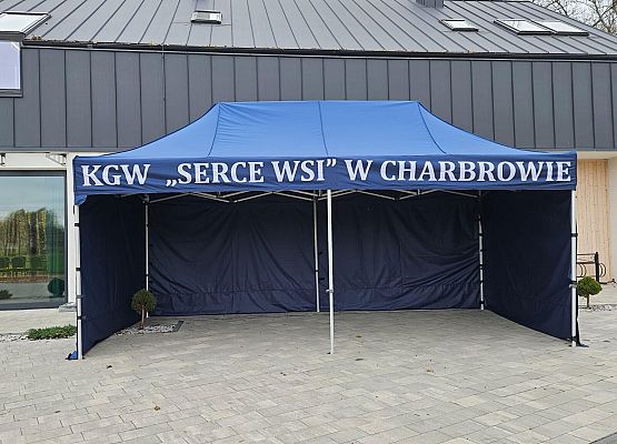 Grafika 1: Doposażenie świetlic wiejskich w miejscowościach Charbrowo, Gęś, Roszczyce, Nowęcin, Żarnowska w namioty plenerowe