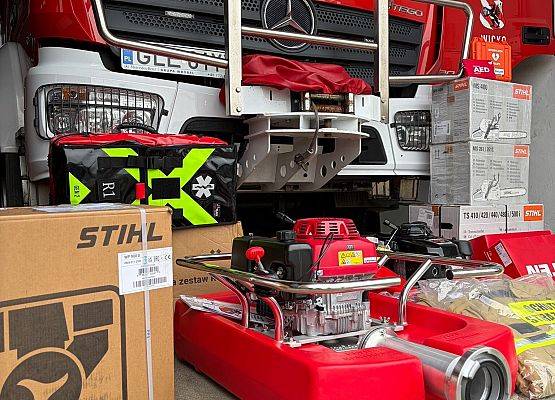 Grafika 3: Nowe wyposażenie dla Gminy Wicko w ramach Programu Ochrony Ludności i Obrony Cywilnej