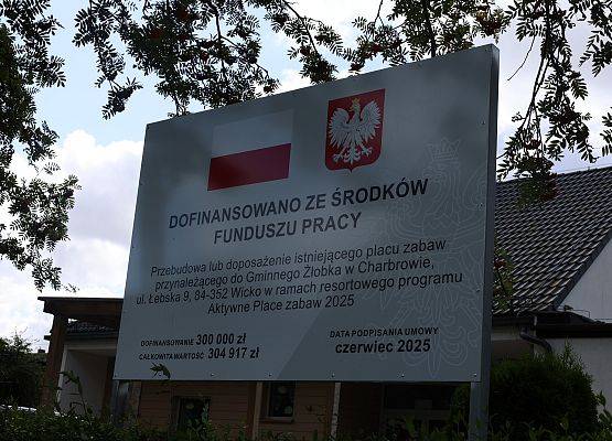 Grafika 1: Rozbudowa placu zabaw w Gminnym Żłobku w Charbrowie