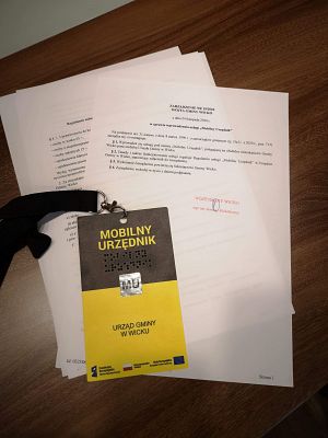 Grafika #2: Usługa Mobilny Urzędnik w Gminie Wicko.