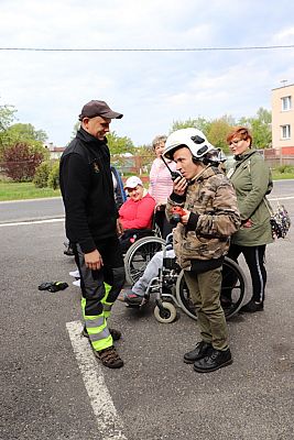 Grafika #4: Spotkanie osób niepełnosprawnych w OSP w Wicku