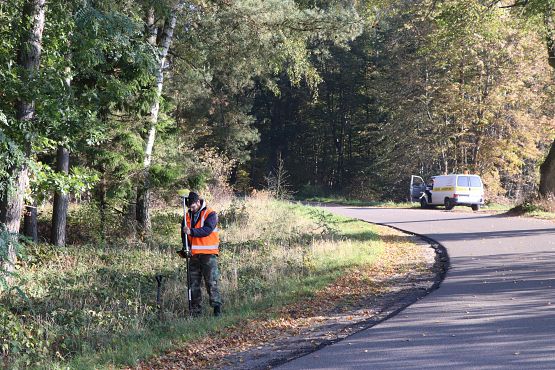 Grafika #2: Ruszyły pierwsze prace geodezyjne - ścieżka rowerowa w Żanowskiej