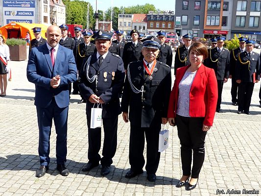 Grafika #4: Obchody Dnia Strażaka w Lęborku.