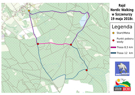 Grafika #0: Rajd Nordic Walking Gminy Wicko 2018