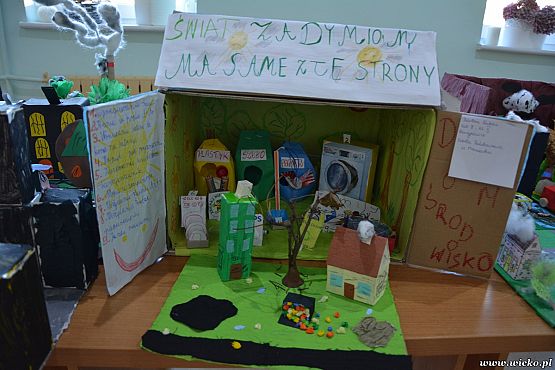 Grafika #19: Rozstrzygnięcie Gminnego Konkursu Ekologicznego pt. Świat zadymiony ma same złe strony.