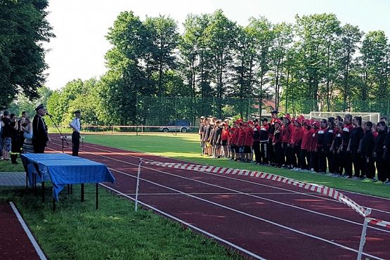 Grafika #4: Powiatowe Zawody Sportowo – Pożarnicze Młodzieżowych Drużyn Pożarniczych Powiatu Lęborskiego.