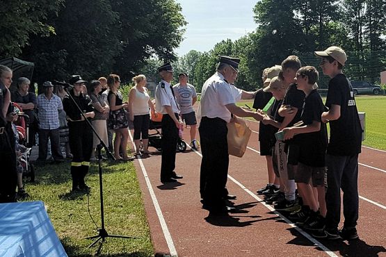 Grafika #2: Powiatowe Zawody Sportowo – Pożarnicze Młodzieżowych Drużyn Pożarniczych Powiatu Lęborskiego.