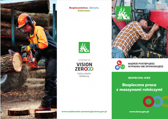 Grafika 1: Kampania prewencyjna KRUS - "Mądrze postępujesz, wypadku nie spowodujesz"