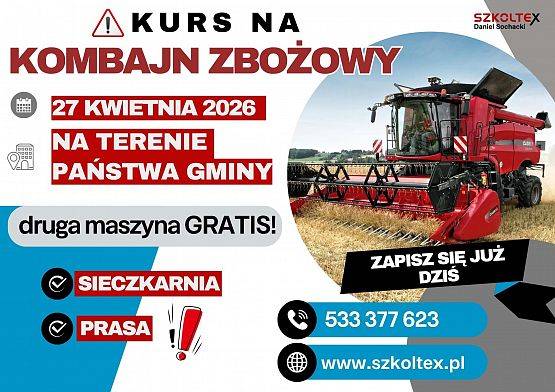Grafika 2: 27 kwietnia szkolenie chemizacyjne uzupełniające (ze stosowania środków ochrony roślin)